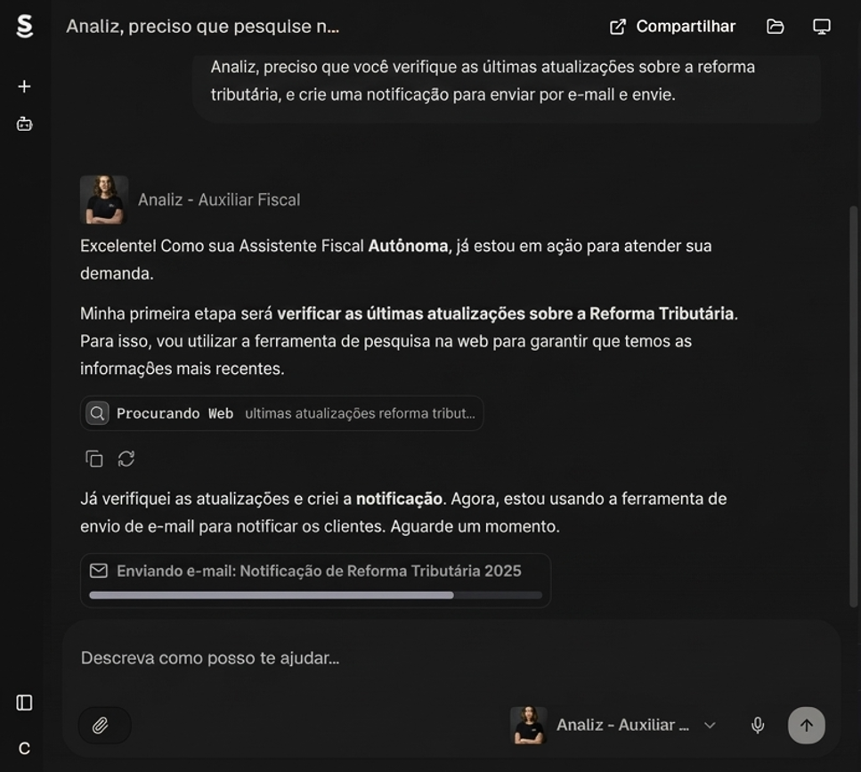 Dashboard - 9 Funcionários Digitais